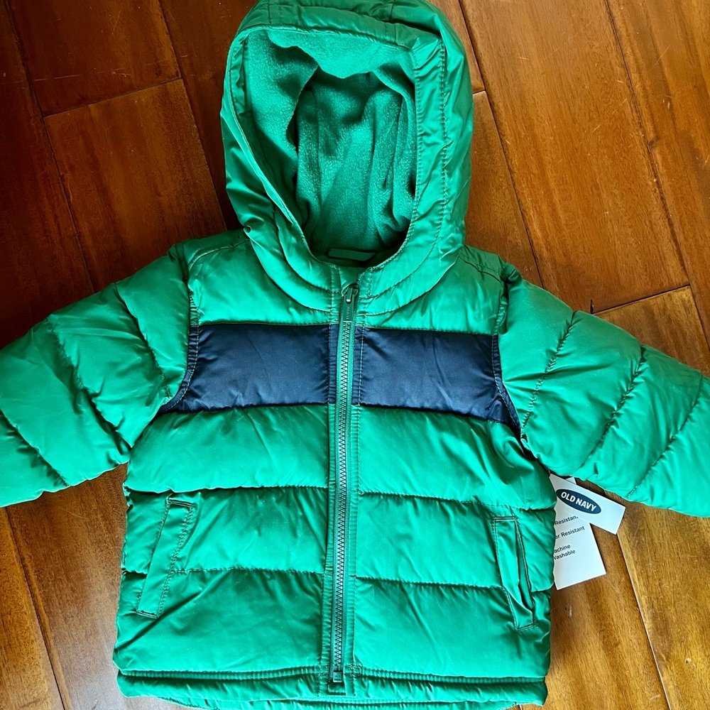 NWT - Toddler boys puffer coat
